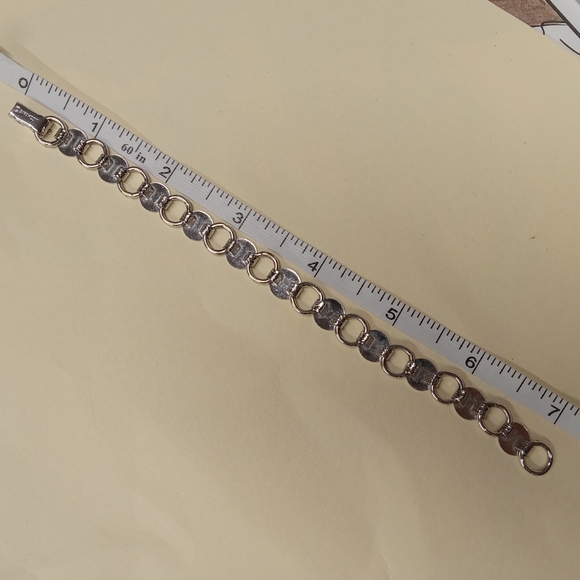 4 for $10 VTG Sarah Coventry Silver Tone Floral Link Bracelet - Picture 7 of 9